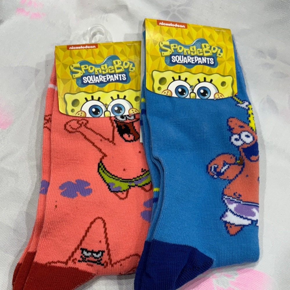 Nickelodeon SpongeBob SquarePants Patrick Socks - Red and Blue